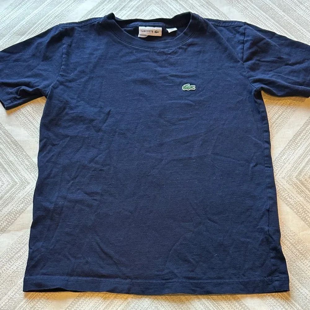 Lacoste Boys Dark Blue Short Sleeve Tee Size 10